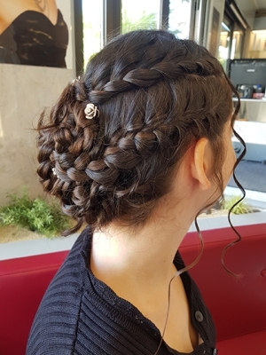 coiffure de mariée avec tresse