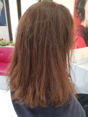 Coiffure femme brune - avant